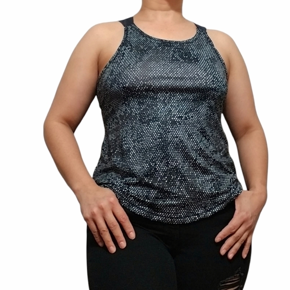 Under Armour, Colors: Black, Gray and White,tank top,  size XS.